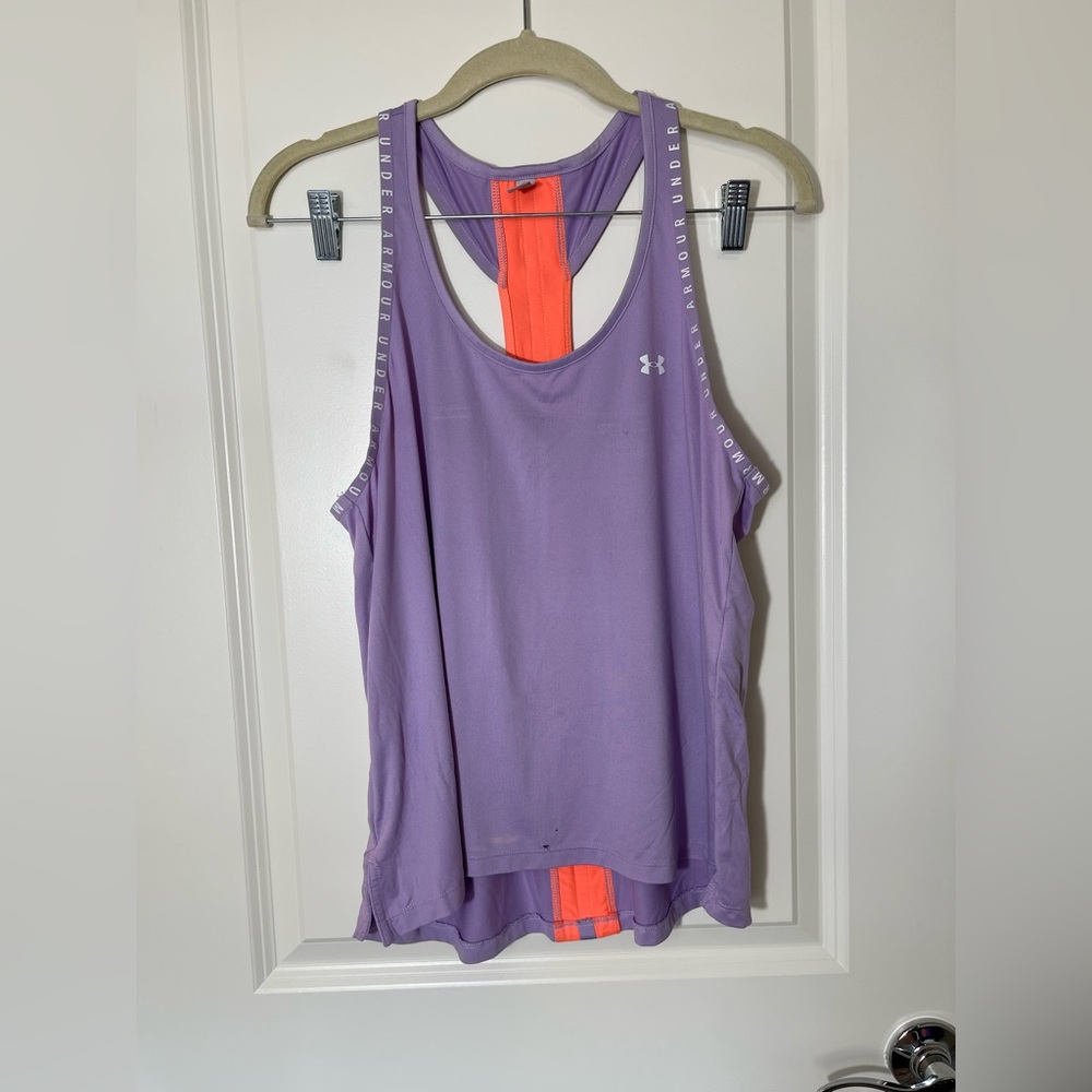 Under Armour Purple Sleeveless Athletic Tank
